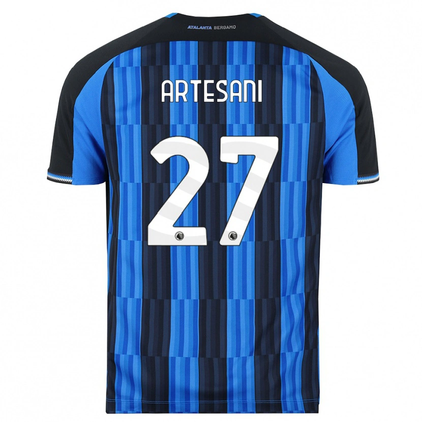 Danxen Kinder Nicolò Artesani #27 Blau Schwarz Rot Heimtrikot Trikot 2026/27 T-Shirt