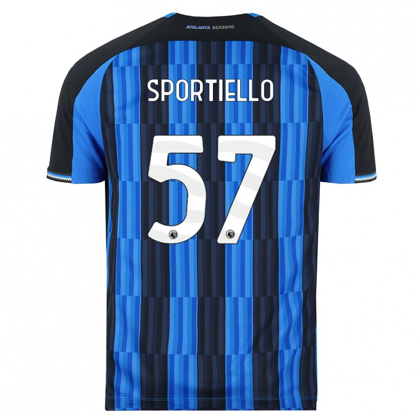 Danxen Kinder Marco Sportiello #57 Blau Schwarz Rot Heimtrikot Trikot 2026/27 T-Shirt