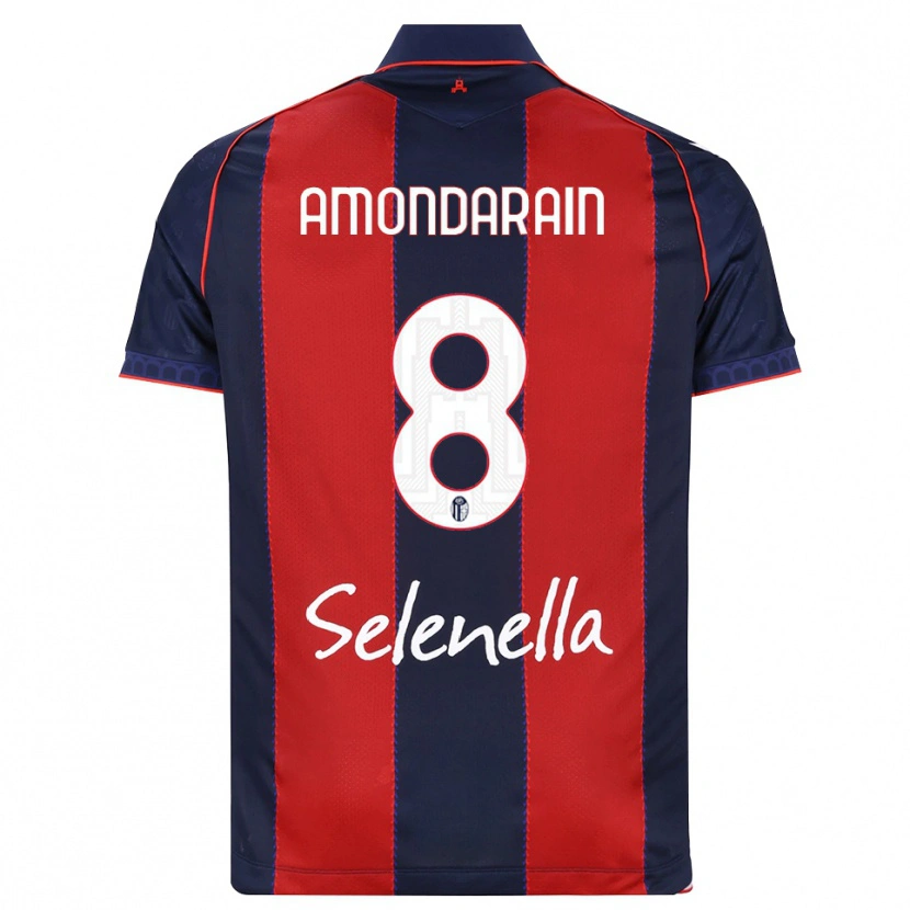 Danxen Kinder Mikel Amondarain #8 Königsblau Rot Weiß Heimtrikot Trikot 2026/27 T-Shirt