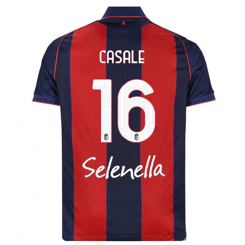 Danxen Kinder Nicolò Casale #16 Königsblau Rot Weiß Heimtrikot Trikot 2026/27 T-Shirt