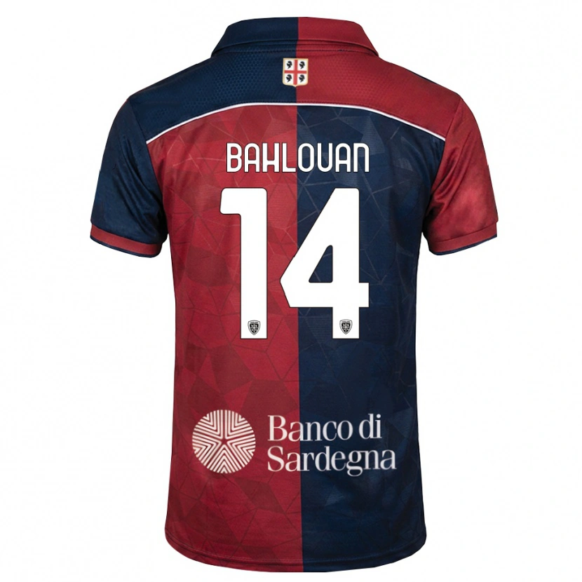 Danxen Kinder Amine Bahlouan #14 Burgund Rot Königsblau Heimtrikot Trikot 2026/27 T-Shirt