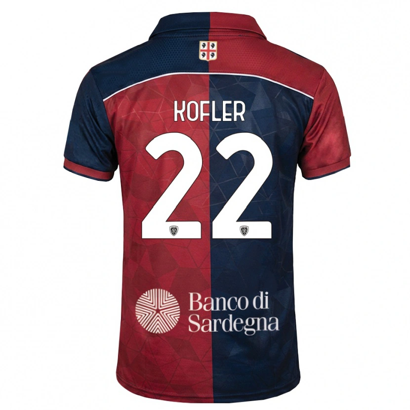 Danxen Kinder Raphael Kofler #22 Burgund Rot Königsblau Heimtrikot Trikot 2026/27 T-Shirt