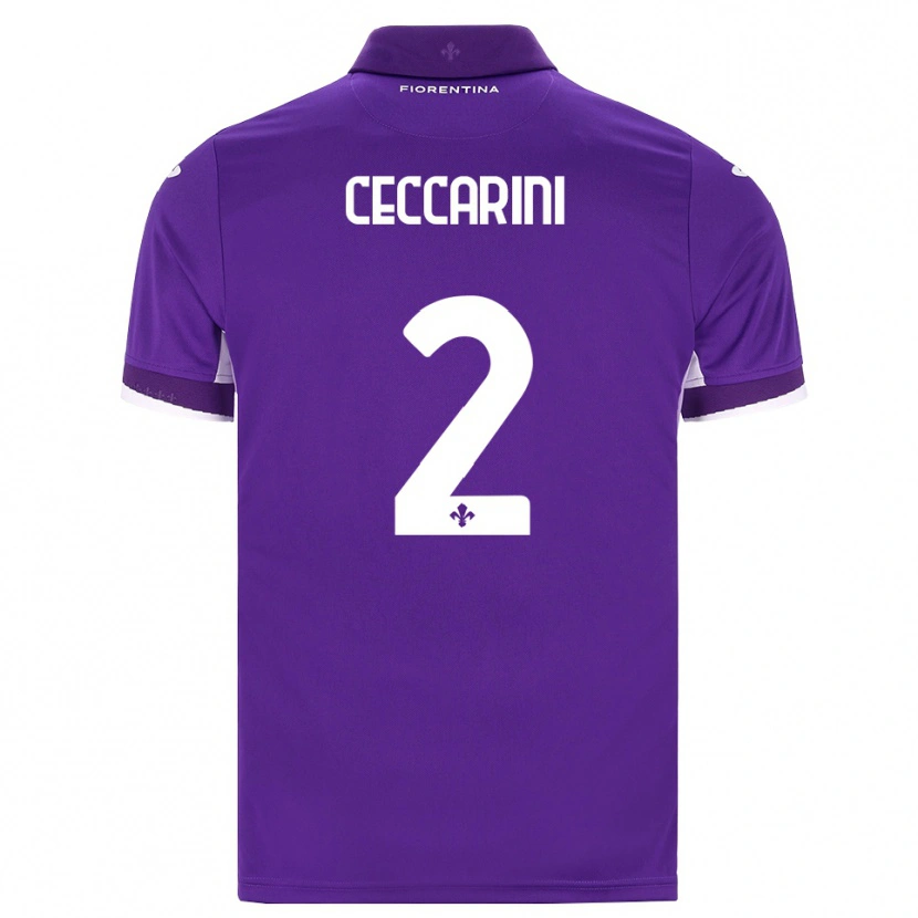 Danxen Kinder Duccio Ceccarini #2 Lila Weiß Pink Heimtrikot Trikot 2026/27 T-Shirt