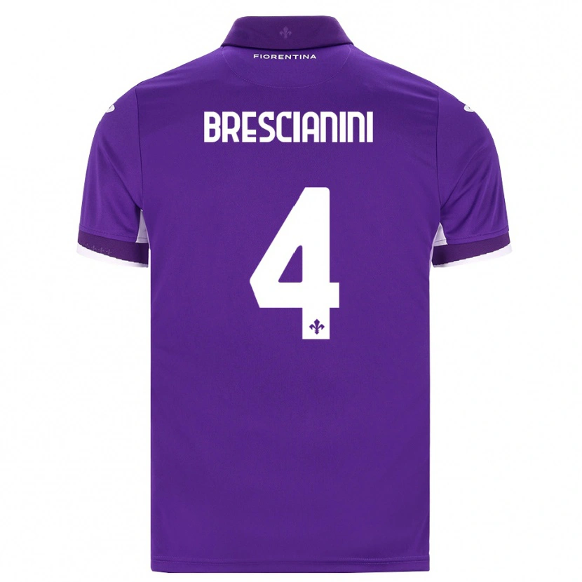 Danxen Kinder Marco Brescianini #4 Lila Weiß Pink Heimtrikot Trikot 2026/27 T-Shirt