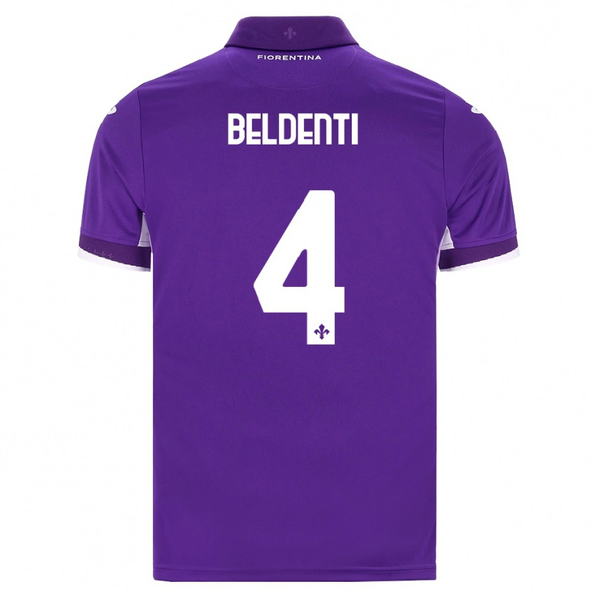 Danxen Kinder Samuel Beldenti #4 Lila Weiß Pink Heimtrikot Trikot 2026/27 T-Shirt