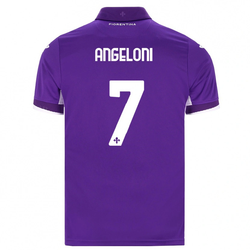 Danxen Kinder Alberto Angeloni #7 Lila Weiß Pink Heimtrikot Trikot 2026/27 T-Shirt