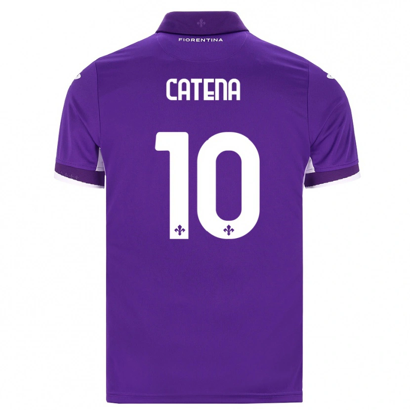 Danxen Kinder Michaela Catena #10 Lila Weiß Pink Heimtrikot Trikot 2026/27 T-Shirt