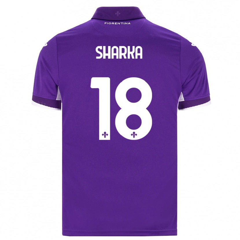 Danxen Kinder Gentjan Sharka #18 Lila Weiß Pink Heimtrikot Trikot 2026/27 T-Shirt