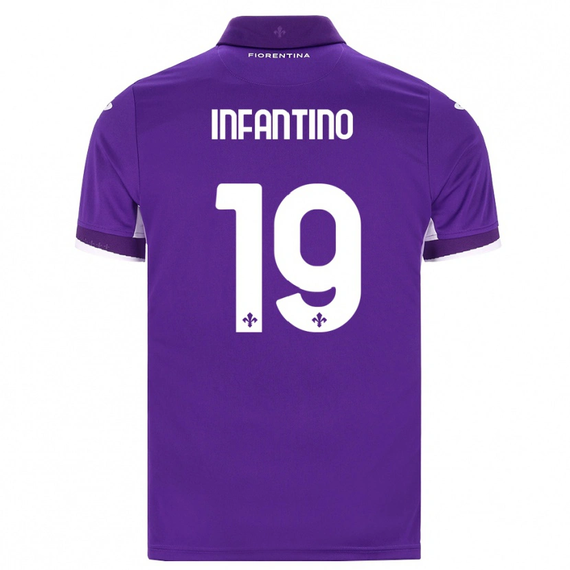 Danxen Kinder Gino Infantino #19 Lila Weiß Pink Heimtrikot Trikot 2026/27 T-Shirt