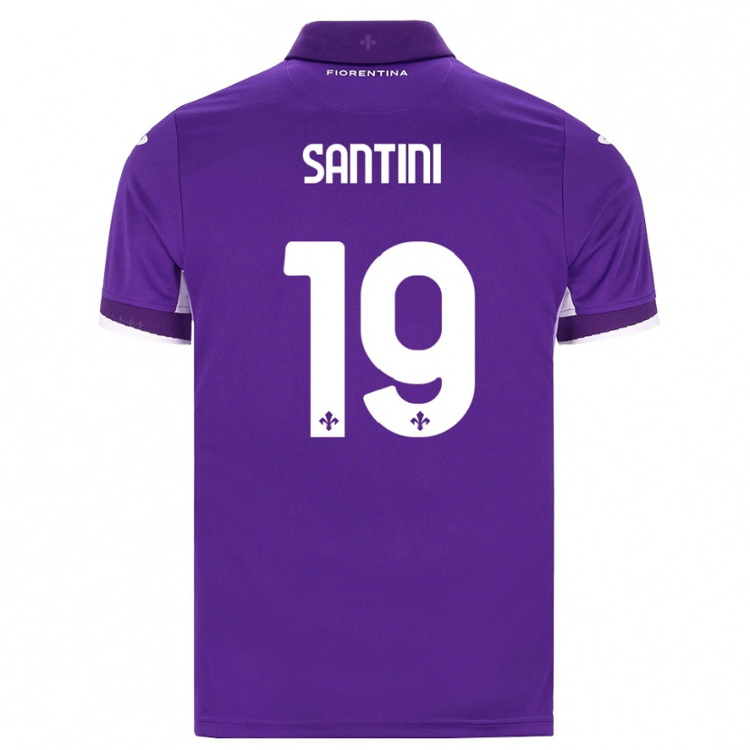 Danxen Kinder Margherita Santini #19 Lila Weiß Pink Heimtrikot Trikot 2026/27 T-Shirt