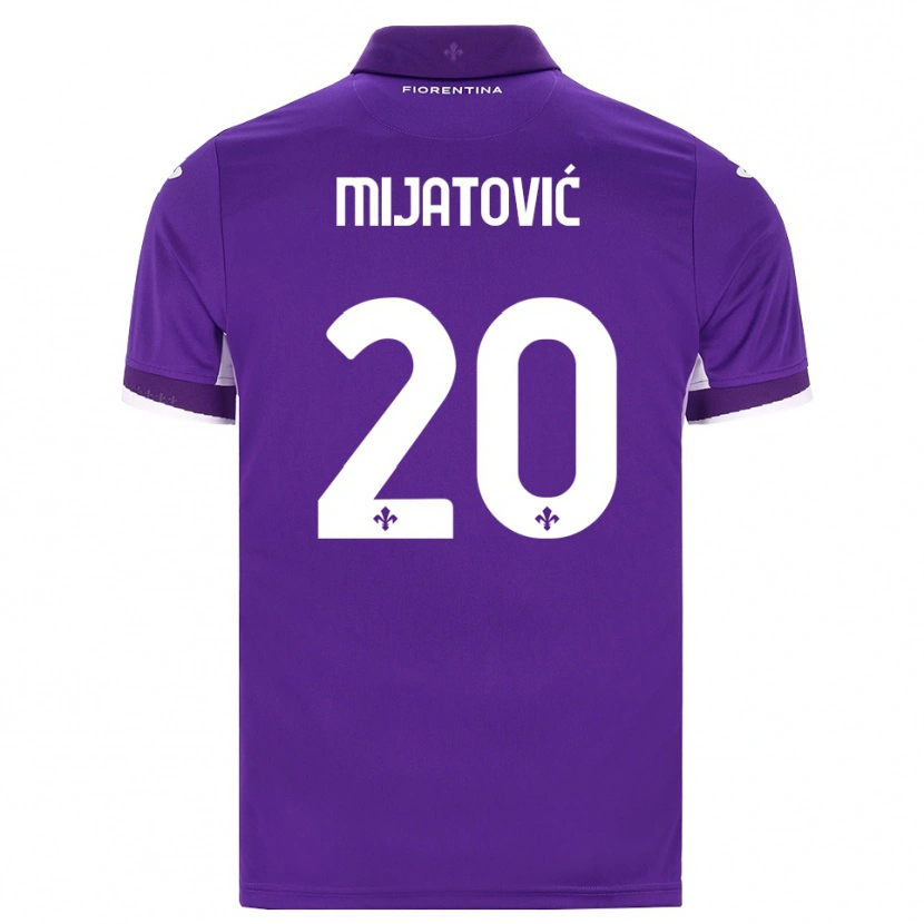 Danxen Kinder Milica Mijatović #20 Lila Weiß Pink Heimtrikot Trikot 2026/27 T-Shirt