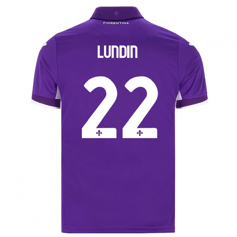 Danxen Kinder Karin Lundin #22 Lila Weiß Pink Heimtrikot Trikot 2026/27 T-Shirt