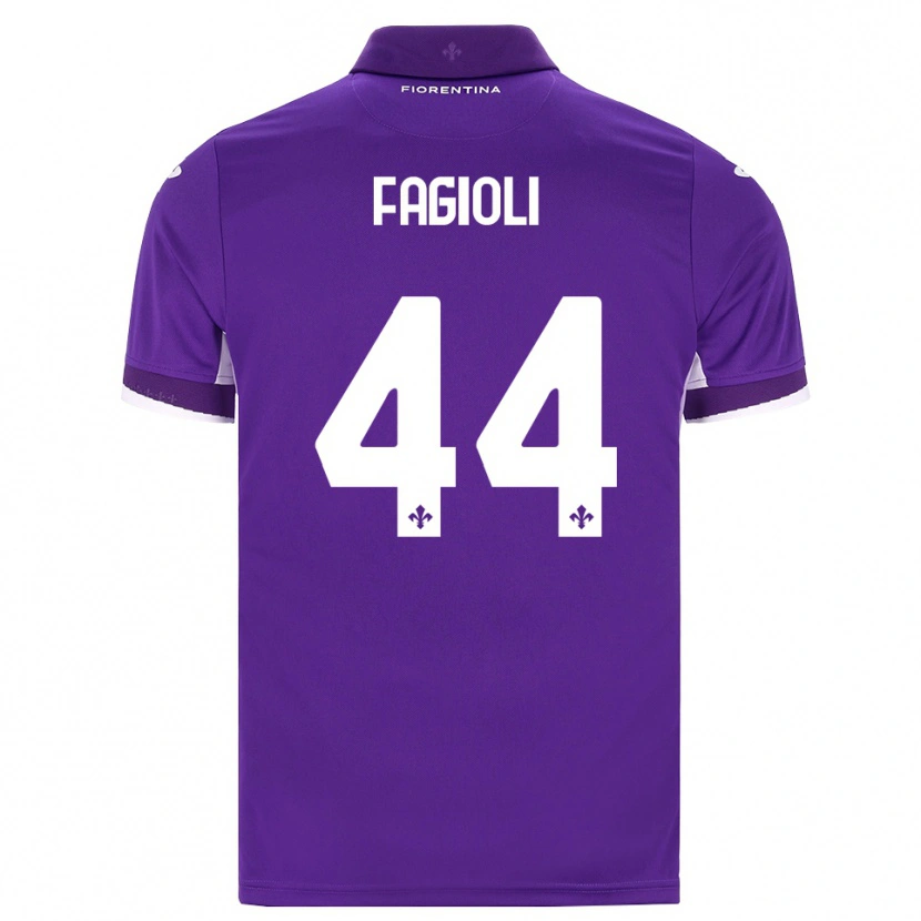 Danxen Kinder Nicolò Fagioli #44 Lila Weiß Pink Heimtrikot Trikot 2026/27 T-Shirt