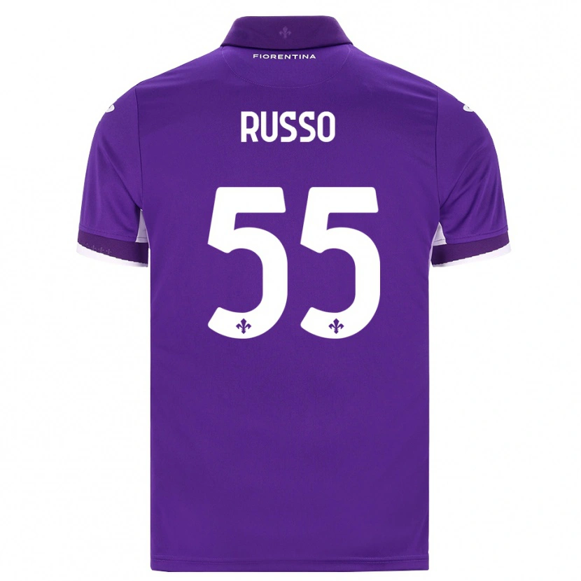 Danxen Kinder Federica Russo #55 Lila Weiß Pink Heimtrikot Trikot 2026/27 T-Shirt