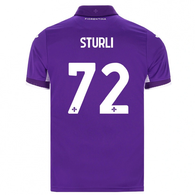 Danxen Kinder Edoardo Sturli #72 Lila Weiß Pink Heimtrikot Trikot 2026/27 T-Shirt