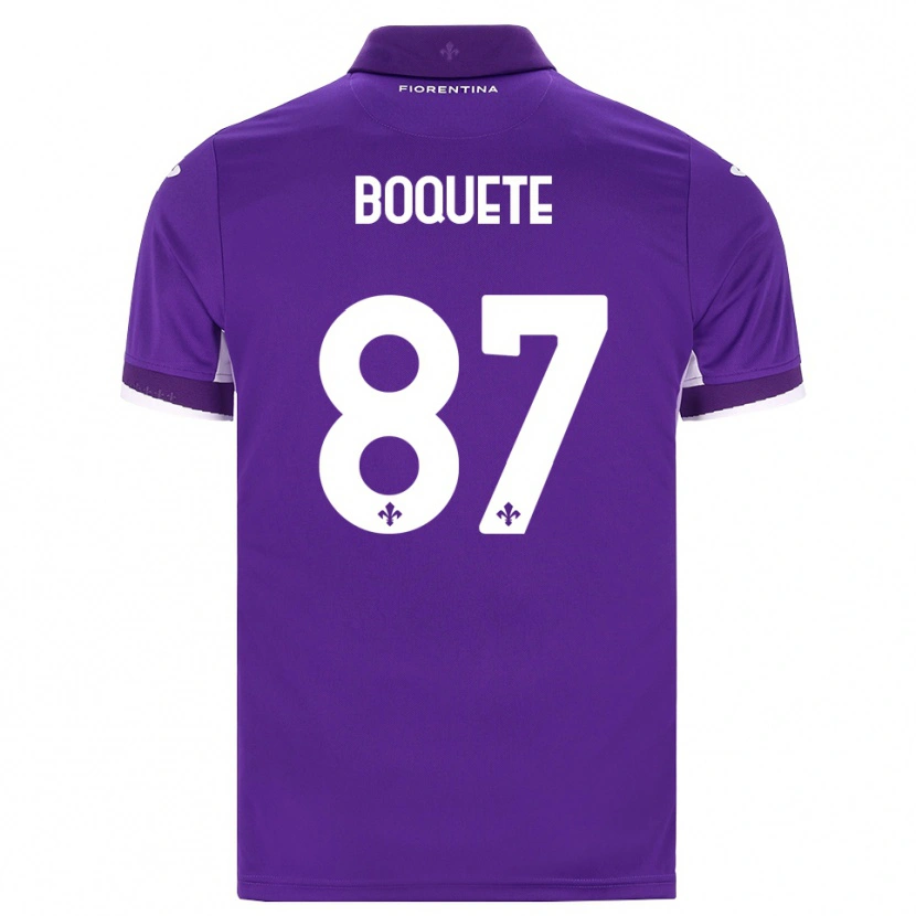 Danxen Kinder Veronica Boquete #87 Lila Weiß Pink Heimtrikot Trikot 2026/27 T-Shirt