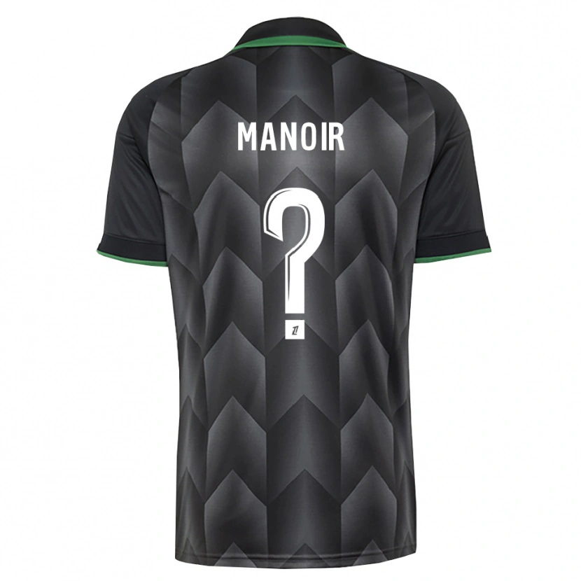 Danxen Kinder Nael Manoir #0 Schwarzgrün Auswärtstrikot Trikot 2026/27 T-Shirt