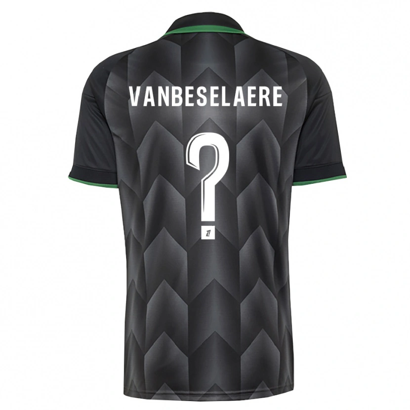 Danxen Kinder Emmanuel Vanbeselaere #0 Schwarzgrün Auswärtstrikot Trikot 2026/27 T-Shirt