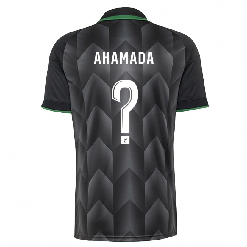 Danxen Kinder Nelson Ahamada #0 Schwarzgrün Auswärtstrikot Trikot 2026/27 T-Shirt