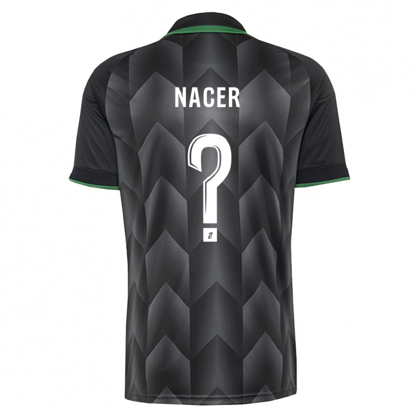 Danxen Kinder Myriem Nacer #0 Schwarzgrün Auswärtstrikot Trikot 2026/27 T-Shirt