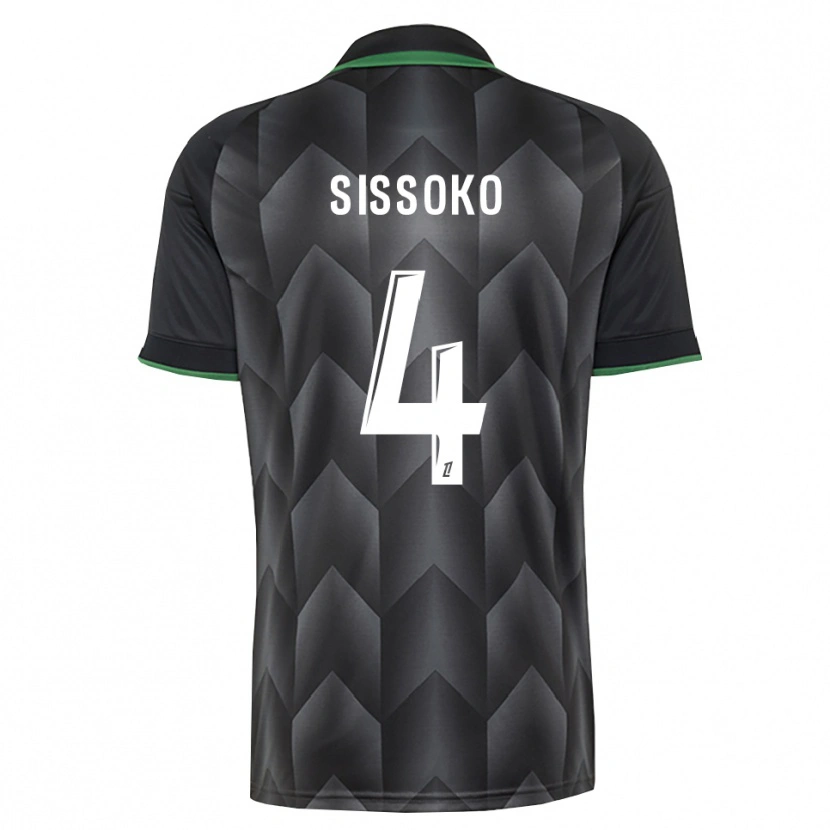 Danxen Kinder Tidjane Sissoko #4 Schwarzgrün Auswärtstrikot Trikot 2026/27 T-Shirt