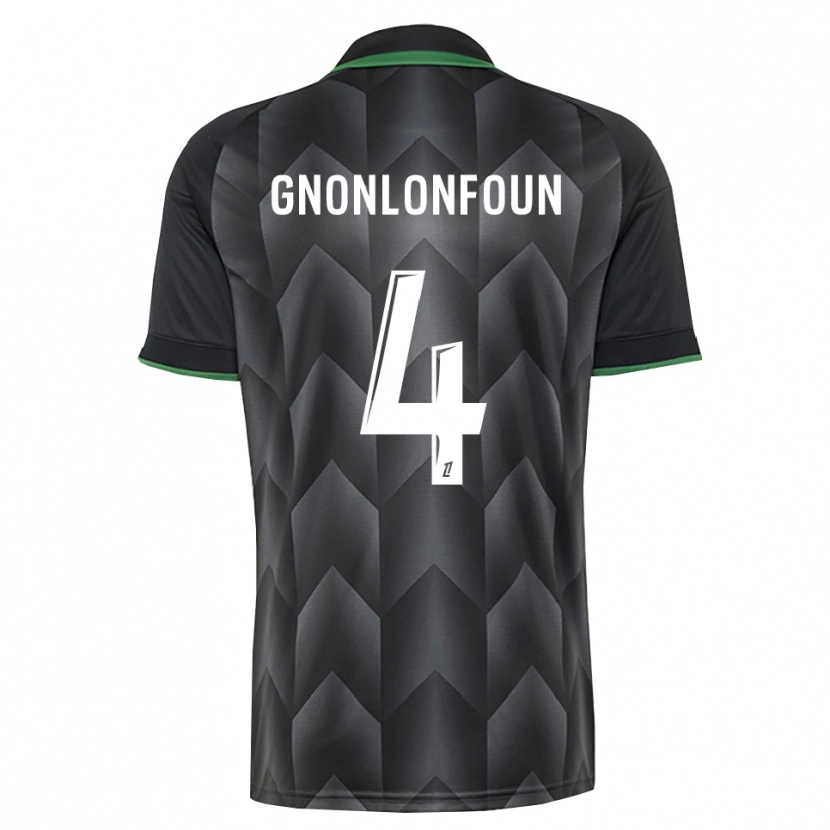 Danxen Kinder Madi Gnonlonfoun #4 Schwarzgrün Auswärtstrikot Trikot 2026/27 T-Shirt