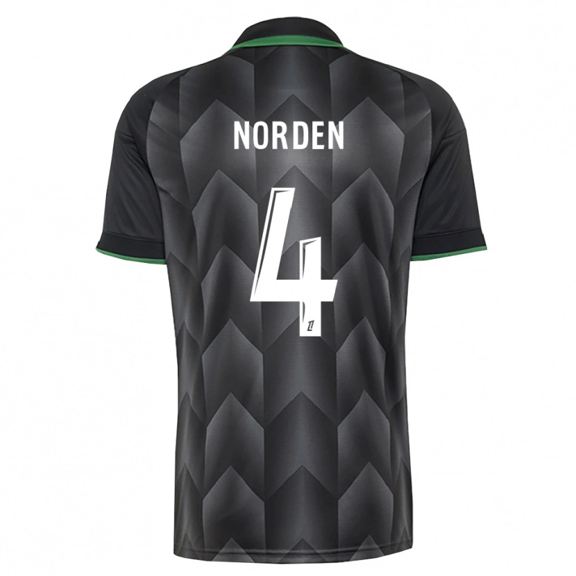 Danxen Kinder Doreen Norden #4 Schwarzgrün Auswärtstrikot Trikot 2026/27 T-Shirt