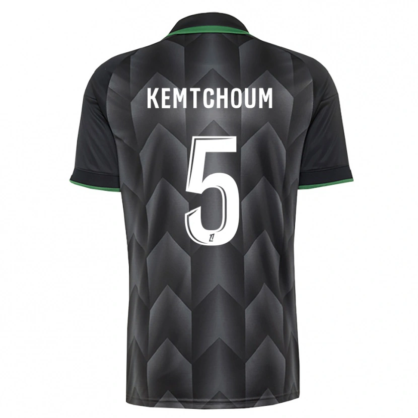 Danxen Kinder Noé Kemtchoum #5 Schwarzgrün Auswärtstrikot Trikot 2026/27 T-Shirt