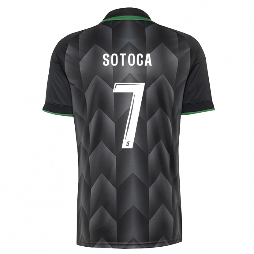 Danxen Kinder Florian Sotoca #7 Schwarzgrün Auswärtstrikot Trikot 2026/27 T-Shirt