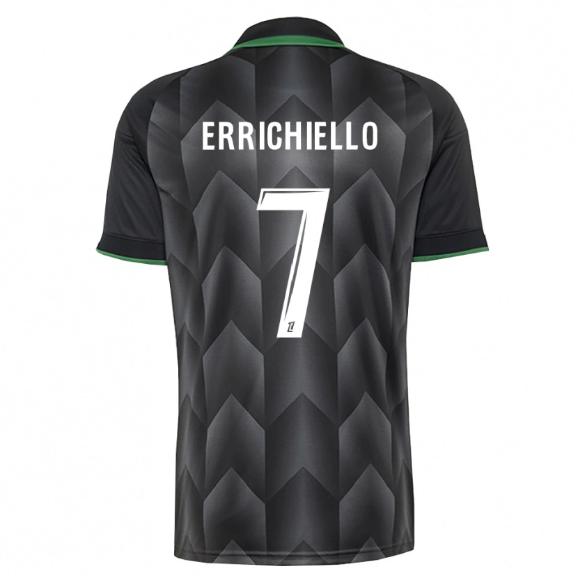 Danxen Kinder Giovan Errichiello #7 Schwarzgrün Auswärtstrikot Trikot 2026/27 T-Shirt