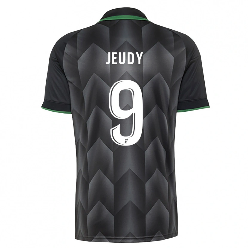 Danxen Kinder Sherly Jeudy #9 Schwarzgrün Auswärtstrikot Trikot 2026/27 T-Shirt
