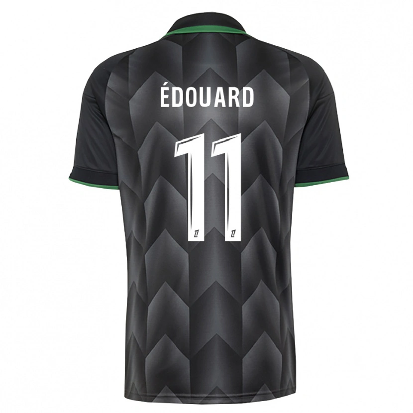 Danxen Kinder Odsonne Édouard #11 Schwarzgrün Auswärtstrikot Trikot 2026/27 T-Shirt