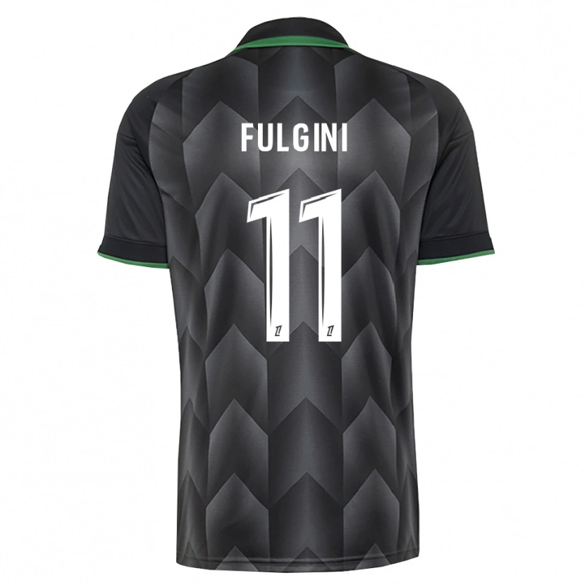 Danxen Kinder Angelo Fulgini #11 Schwarzgrün Auswärtstrikot Trikot 2026/27 T-Shirt
