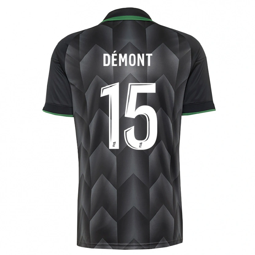 Danxen Kinder Ange Démont #15 Schwarzgrün Auswärtstrikot Trikot 2026/27 T-Shirt