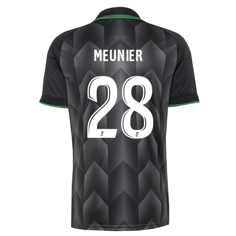 Danxen Kinder Jennifer Meunier #28 Schwarzgrün Auswärtstrikot Trikot 2026/27 T-Shirt