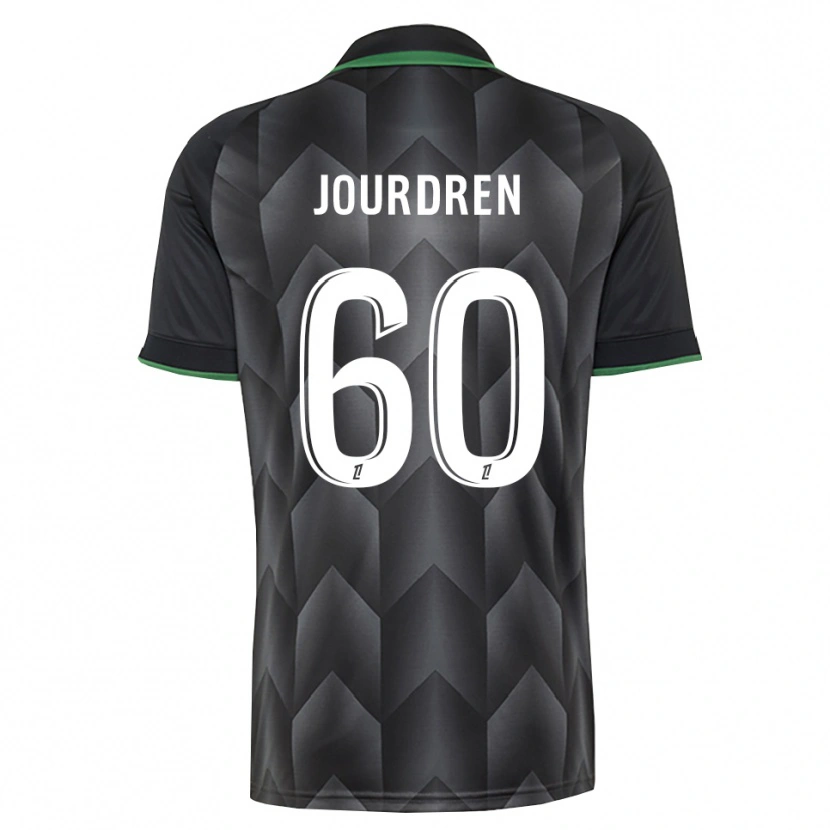 Danxen Kinder Ilan Jourdren #60 Schwarzgrün Auswärtstrikot Trikot 2026/27 T-Shirt