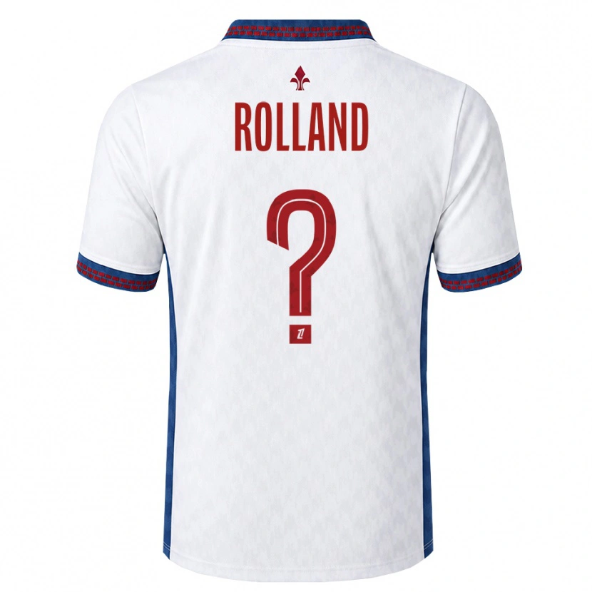 Danxen Kinder Baptiste Rolland #0 Rot Weiß Blau Auswärtstrikot Trikot 2026/27 T-Shirt