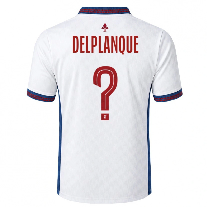 Danxen Kinder Gaël Delplanque #0 Rot Weiß Blau Auswärtstrikot Trikot 2026/27 T-Shirt