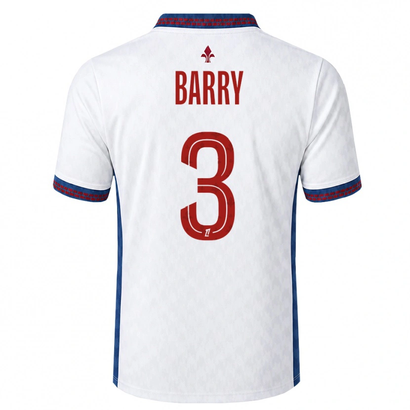 Danxen Kinder Léo Barry #3 Rot Weiß Blau Auswärtstrikot Trikot 2026/27 T-Shirt