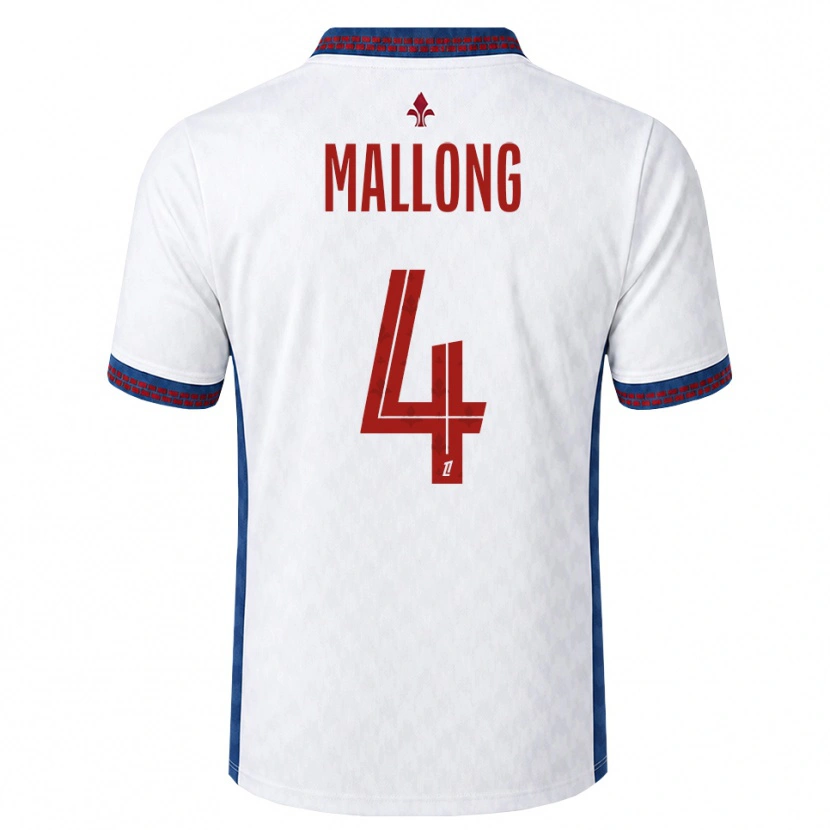 Danxen Kinder Raphaël Mallong #4 Rot Weiß Blau Auswärtstrikot Trikot 2026/27 T-Shirt