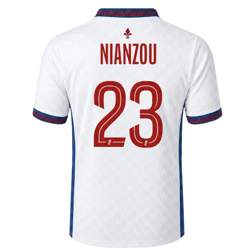 Danxen Kinder Tanguy Nianzou #23 Rot Weiß Blau Auswärtstrikot Trikot 2026/27 T-Shirt