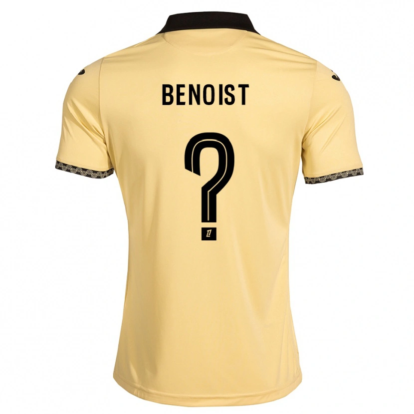 Danxen Kinder Baptiste Benoist #0 Navajoweiß Schwarz Auswärtstrikot Trikot 2026/27 T-Shirt