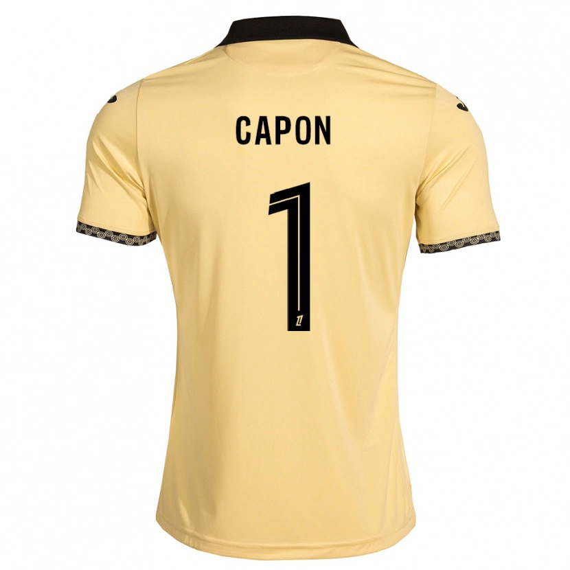 Danxen Kinder Emma Capon #1 Navajoweiß Schwarz Auswärtstrikot Trikot 2026/27 T-Shirt