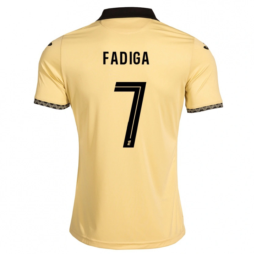 Danxen Kinder Bandiougou Fadiga #7 Navajoweiß Schwarz Auswärtstrikot Trikot 2026/27 T-Shirt