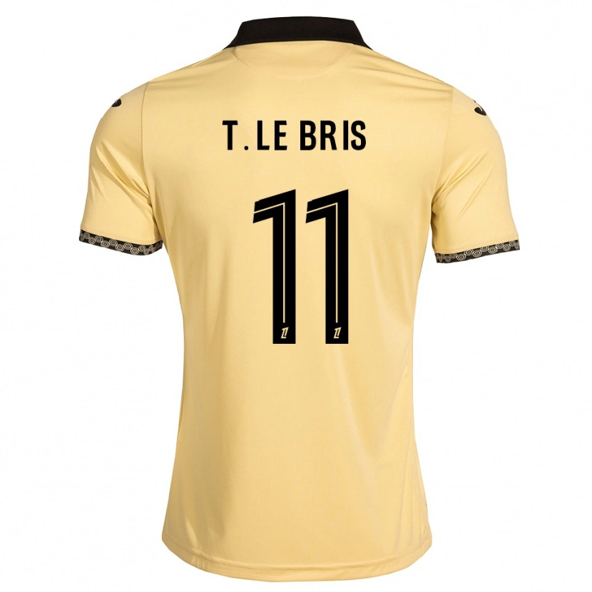 Danxen Kinder Théo Le Bris #11 Navajoweiß Schwarz Auswärtstrikot Trikot 2026/27 T-Shirt