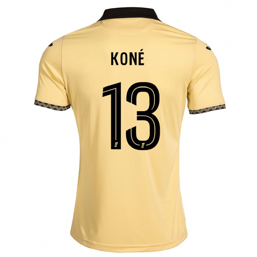 Danxen Kinder Mamadou Koné #13 Navajoweiß Schwarz Auswärtstrikot Trikot 2026/27 T-Shirt