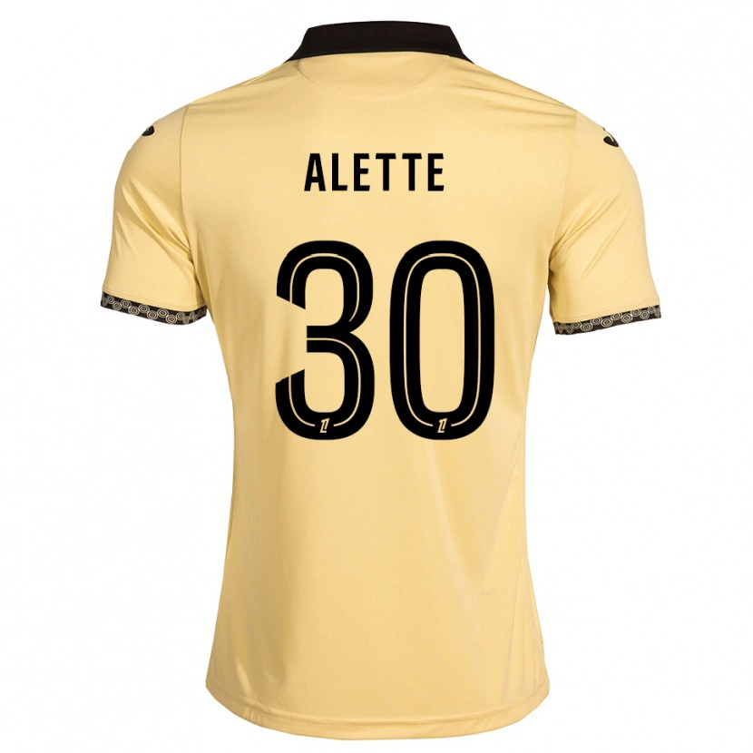 Danxen Kinder Gaël Alette #30 Navajoweiß Schwarz Auswärtstrikot Trikot 2026/27 T-Shirt