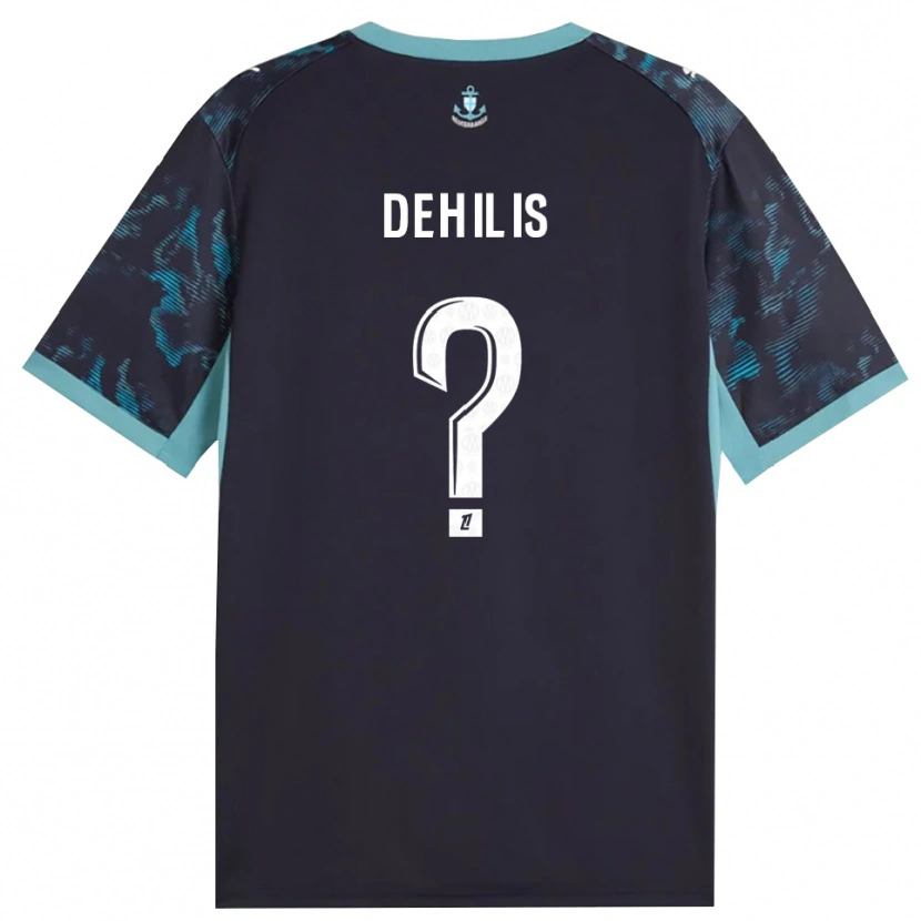 Danxen Kinder Rayan Dehilis #0 Blass Türkis Weiß Schwarz Auswärtstrikot Trikot 2026/27 T-Shirt