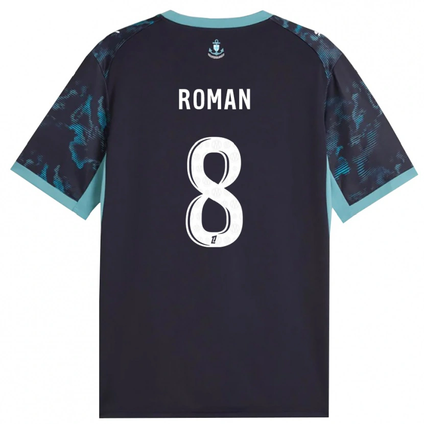 Danxen Kinder Lucas Roman #8 Blass Türkis Weiß Schwarz Auswärtstrikot Trikot 2026/27 T-Shirt