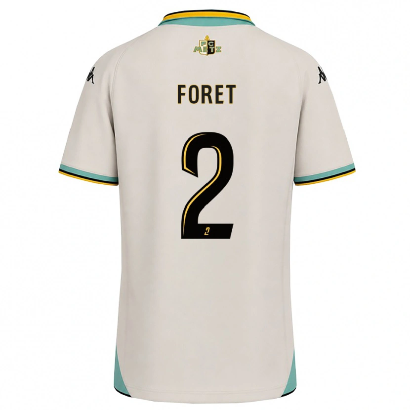 Danxen Kinder Adam Foret #2 Florales Weiß Schwarz Auswärtstrikot Trikot 2026/27 T-Shirt